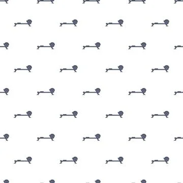 Rowing machine equipment creating seamless gym pattern Illustrazione stock