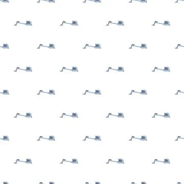 Rowing machine equipment pattern for fitness and workout Illustrazione stock