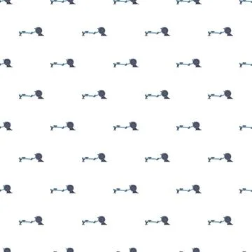 Rowing machine equipment repeating pattern for fitness background Illustrazione stock