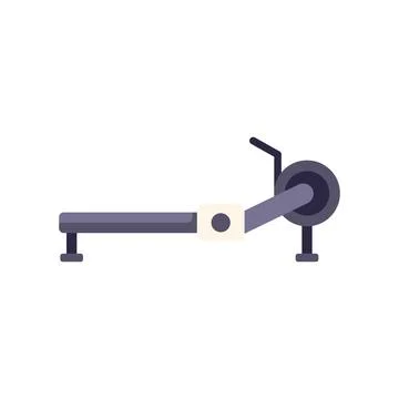 Rowing machine icon for exercising and fitness Stock Illustration