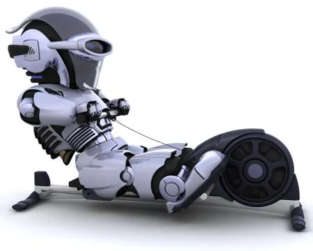 Rowing machine Stock Illustration