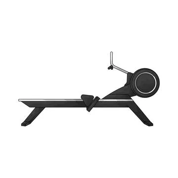 Rowing machine illustration Stock Illustration