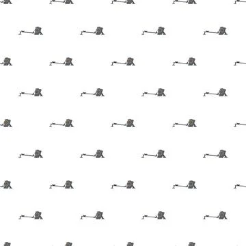 Rowing machine seamless pattern for fitness and sport Stock Illustration