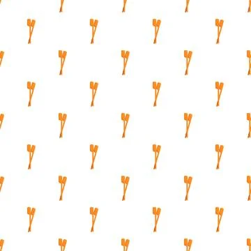 Rowing oars forming a seamless orange pattern background Stock Illustration