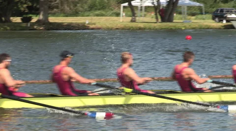 Rowing pan and focus 2 Stock Footage 47525418