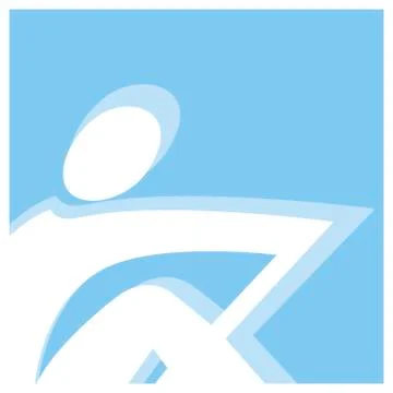 Rowing pictogram Stock Illustration