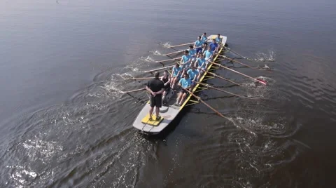 Rowing race aerial 動画素材 47326803
