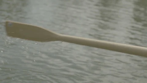 Rowing slow over the lake Stock Footage 121661172