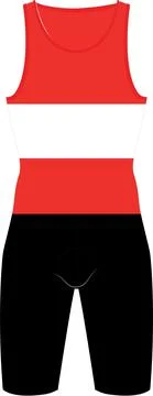 Rowing Suits Mock ups Vectors Stock Illustration