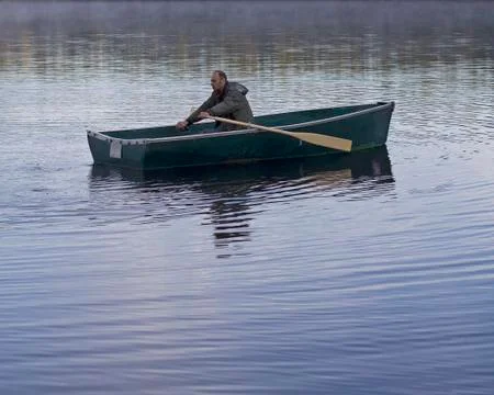 Rowing in the wild Foto stock