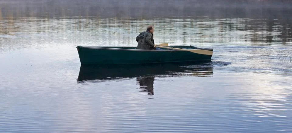 Rowing in the wild Stock Photos