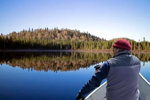 Rowing in the wild Foto stock
