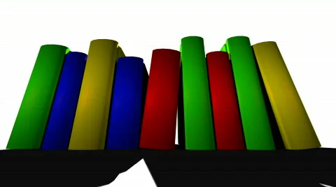 Rowofbooks Stock Footage 736885
