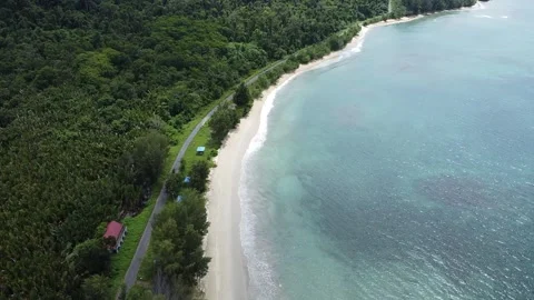 Rowor tourist beach Stock Footage 290379314