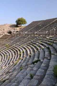 Rows of ancient theater Stock Photos