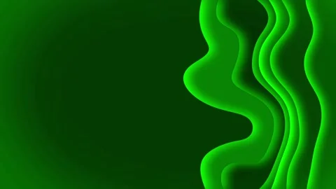 Rows and waves colorful dancing stripes green Stock Footage 200914503
