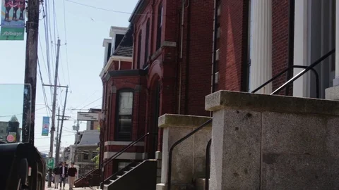 Rows Barrington St, Halifax, Nova Scotia Stock Footage 90879212