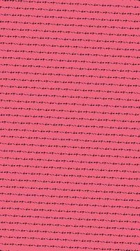 Rows of black thorn-like marks stretch across a saturated pink field, deliv.. Illustrazione stock