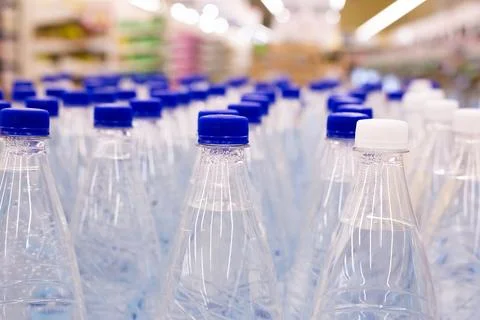 Rows of bottles of beer Stock-Fotos