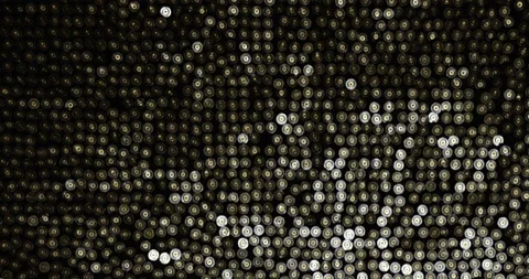 Rows of bullet. Bullets Background. Dolly shot. Trade In Weapons - Bullets Vídeo Stock 86238376
