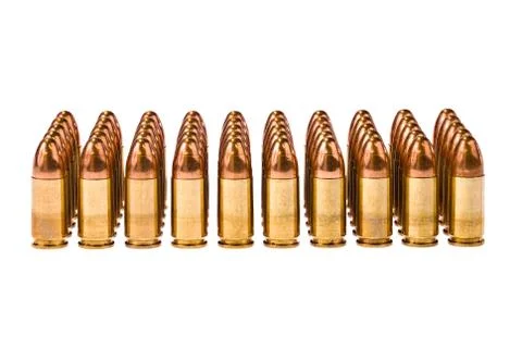 Rows of bullets Stock Photos