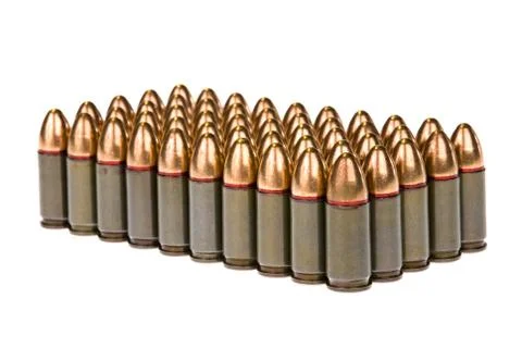 Rows of bullets Stock Photos