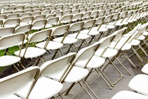 Rows of Chairs Foto stock