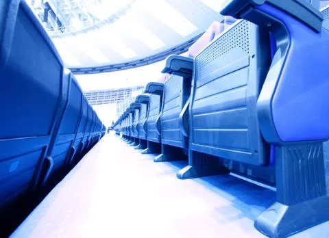 Rows of chairs Foto stock