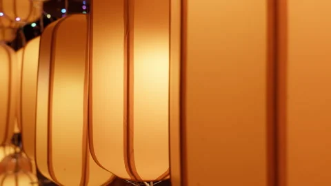 Rows of Chinese lanterns Stock Footage 257885252