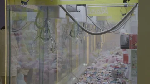 Rows of Claw Machines Inside Xidan Shopping Arcade Beijing Stock Footage 340465213