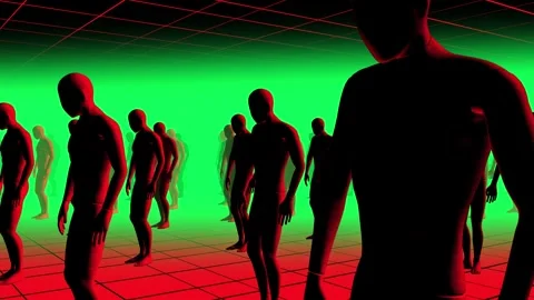 Rows Of Clones Stock Footage 273581512