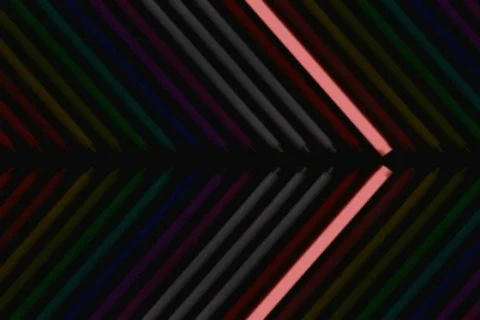 Rows of color lighting up Stock Footage 516513