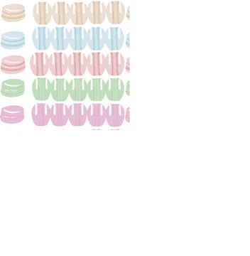 Rows of colored macaroons. Seamless pattern. Stock Illustration