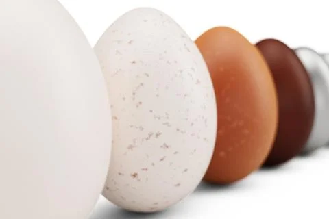 Rows of colorful eggs. Background of eggs. Concept happy easter. Eggs as a Stock-Illustration