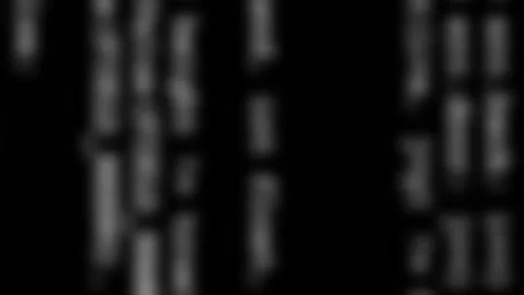 Rows of computer code disappearing in distance Stock Footage 91162151