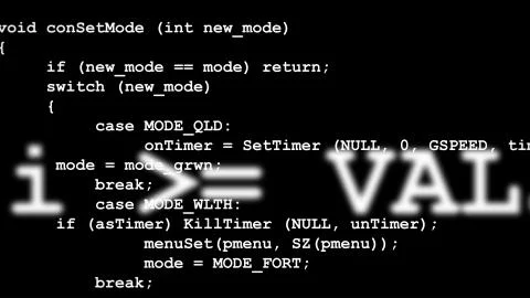 Rows of computer code disappearing in distance 스톡 일러스트