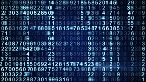 Rows of digital data seamless loop 4k (4096x2304) Stock Footage 49055053