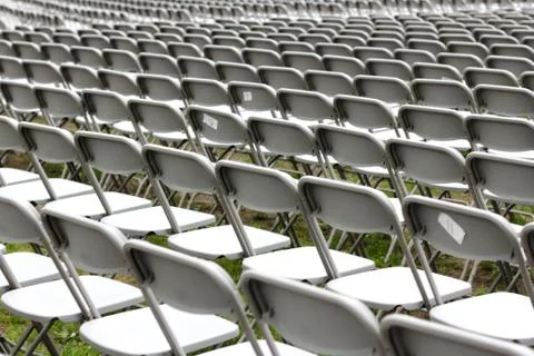 Rows of Empty Chairs Stock Photos