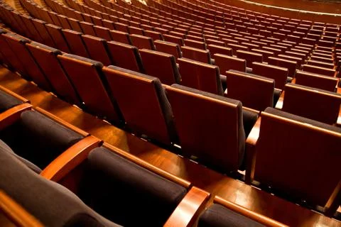 Rows of empty chairs Stock Photos