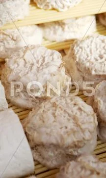 Rows of Goat Cheese Stock Photos