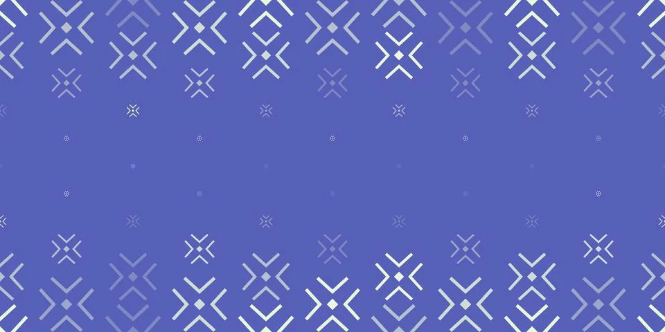 Rows of interlaced X-shaped marks vary in scale and brightness across a blu.. Stock-Illustration