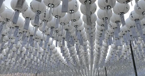 Rows of lanterns Stock-Footage 126935050