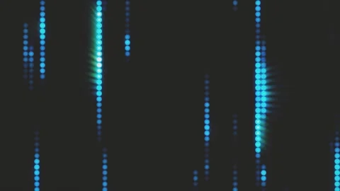 Rows of light circles drop down. Stock Footage 327013788