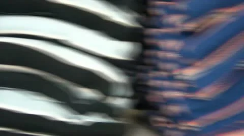 Rows of New Folded Shirts Video stock 12613060