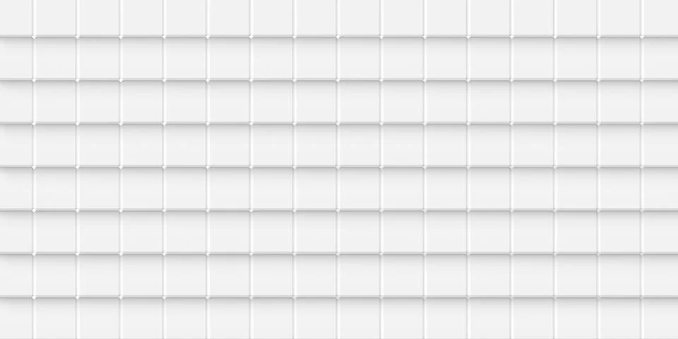 Rows of offset white cube boxes block background wallpaper banner flat lay to Stock Illustration