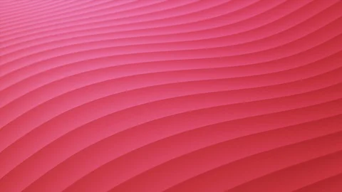 Rows or lines dynamic waving and distorting. Red colored stripes rippling Video stock 124019042