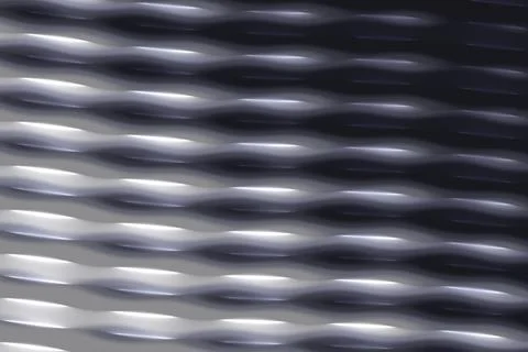 Rows of repeating undulating bands form a rhythmic abstract pattern in dark.. Иллюстрация