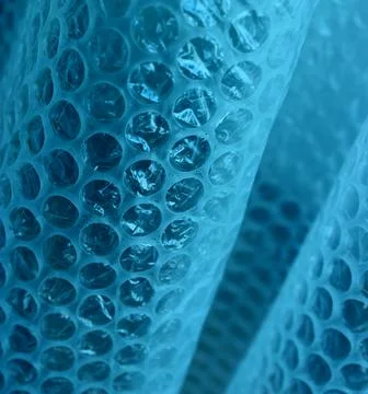 Rows Of Round Extruded Elements On Elastic Bent Structure Fotos de archivo