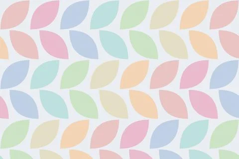 Rows of rounded leaf forms create a harmonious geometric pattern in muted p.. Stock Illustration