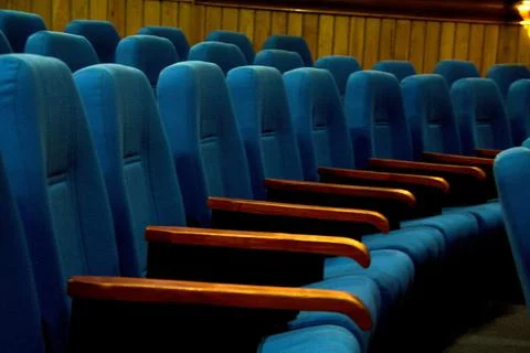 Rows of Seats in Convention Hall Stock Photos